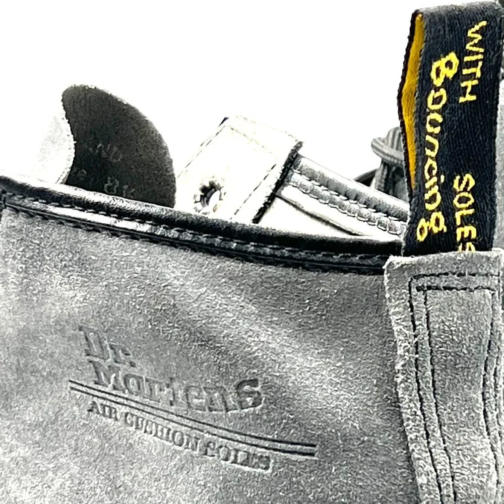 Dr Martens Grey Suede Boots - Picture 7 of 10